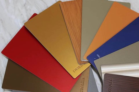 ACP panel colour samples